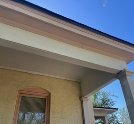Soffit and facia completed.
